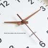Japanese Silent Quartz Wall Clock - Modern Minimalist Solid Wood Design for Living Room