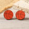 Cross-Border Hot Selling Acrylic Sports Earrings: Football, Basketball, Baseball, Rugby