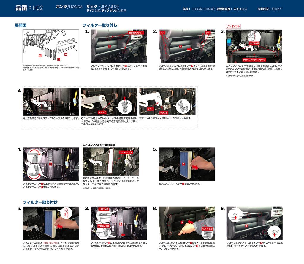 BOSCH Aeristo Free and Air Conditioner Filter for Honda Compatible with Japanese Cars (Antibacterial Deodorizing) (AF-H02) -