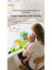 Baby Animal Shape Touch & Feel Cloth Book with Crinkle Paper, Tear-Resistant Pages, Mirror & 3D Tails
