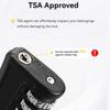4 Pack TSA Customs Code Lock for Travel Luggage Password Changeable black Lock Contrast Design Padlock 3 Digit Combination Lock