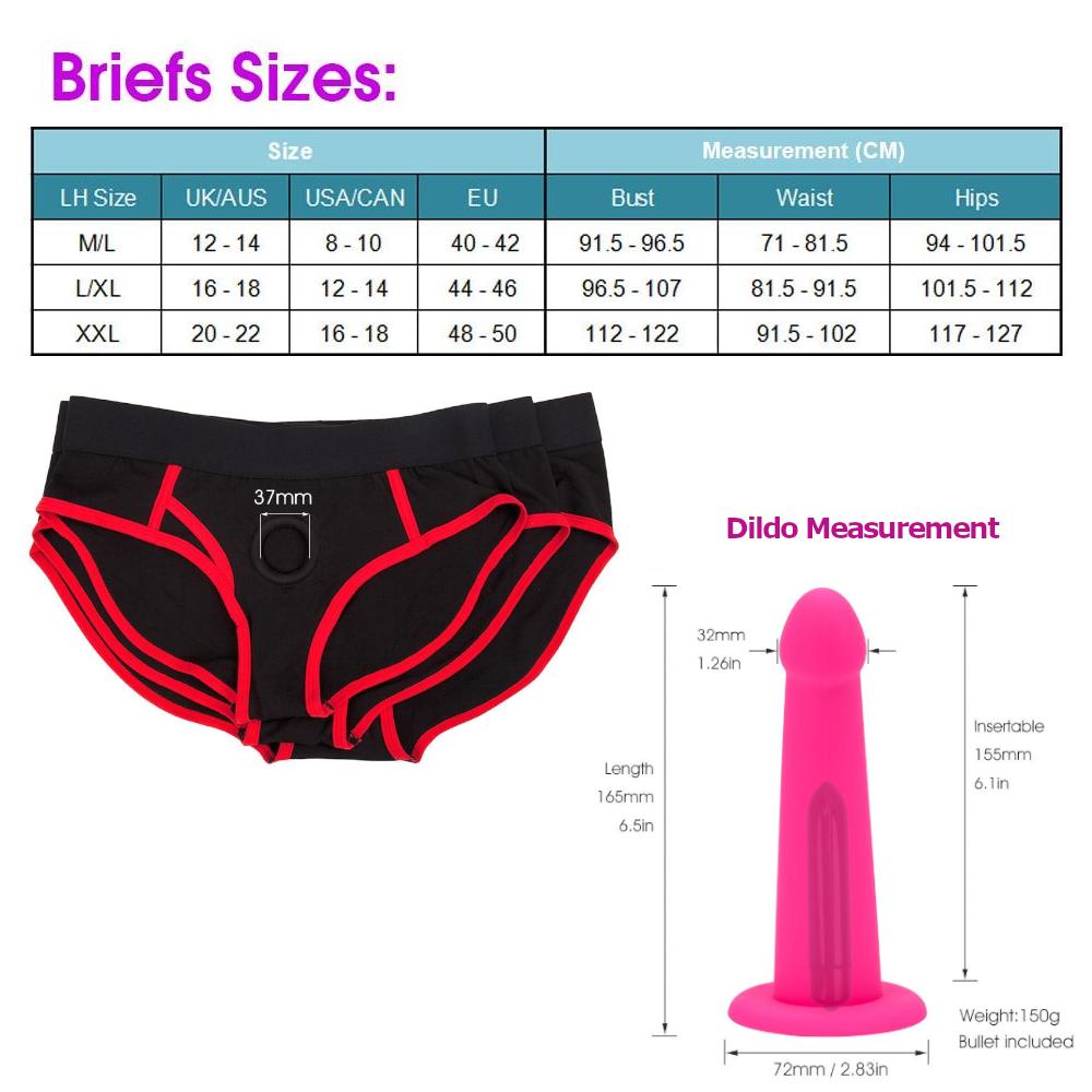 Wearable Panties Dildo Strap On Harness Realistic Strap Ons