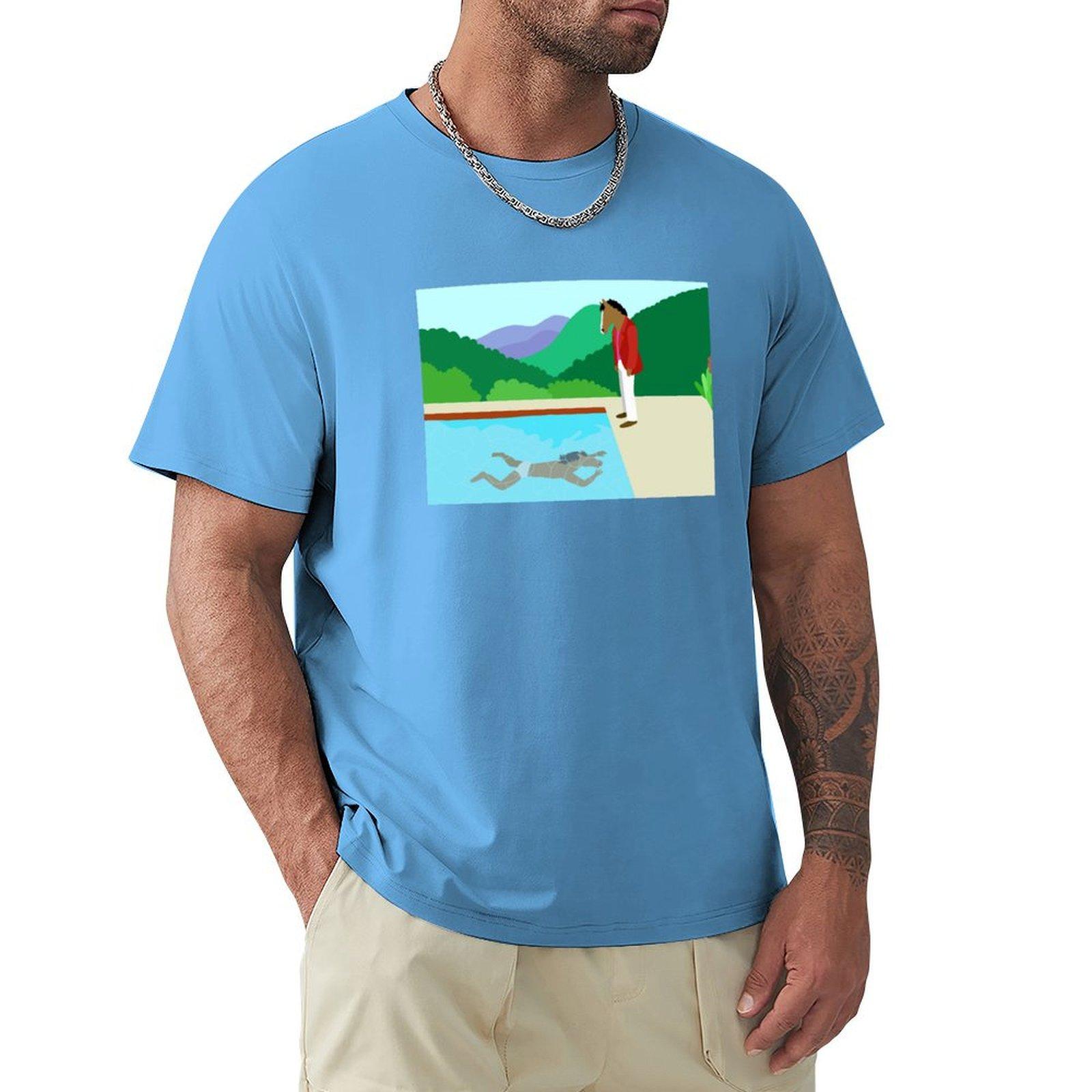 Minimal Horseman T-Shirt anime t shirts shirts graphic tees graphic t shirts mens designer t shirt S