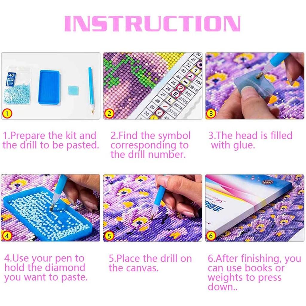 5D Diamantmalerei Zubehör Mosaik Klebestift Knete Strass Tablett DIY Set DIY Basteln Nähen Stickwerkzeuge