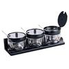 Beifu Modern Tabletop Seasoning Set - Black (10-Pack)