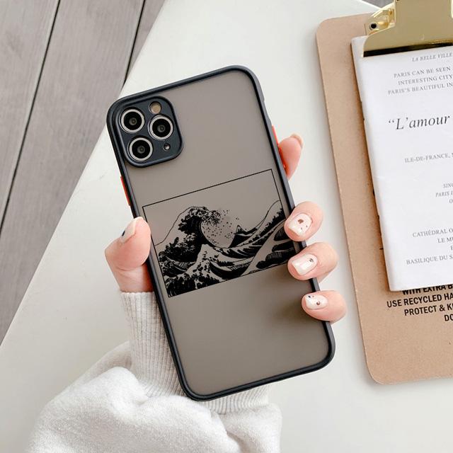 Magic surfing for iphone X XS MAX XR Big Wave of kanagawa Cover Anti-fall case For iPhone 15 13 12 11 14 pro MAX 7 8 Plus SE2