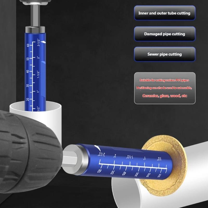 Accuracy Pipe Locator Tool for Accurate Cutting and Perfect Edges Improves Installation Quality Suitable for Various Projects