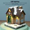LED Lighted Christmas House Landscaping Hand Painted Christmas Village House Exquisite Fine Details Innovative for Presents