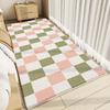 Modern Style Rugs For Bedroom Thicken Plush Living Room Decoration Plaid Carpet Fluffy Sofy Bedside Floor Mat Study Washable Rug