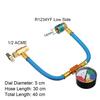 Self-Sealing R1234yf A/C Can Tap 100Psi Gauge Hose Recharge Refrigerant AC Conditioning
