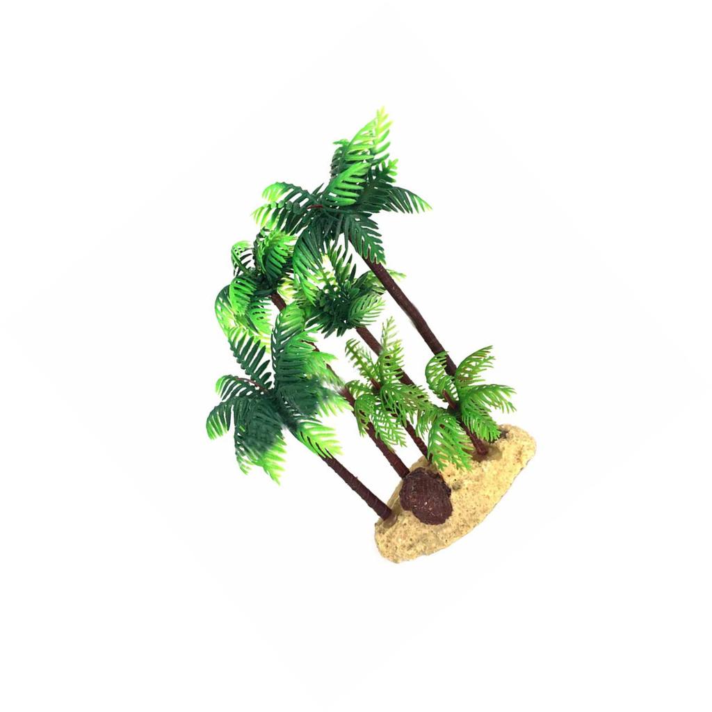 14Cm Plastic Coconut Palm Tree Miniature Plant Bonsai Craft Micro Landscape Diy Decor