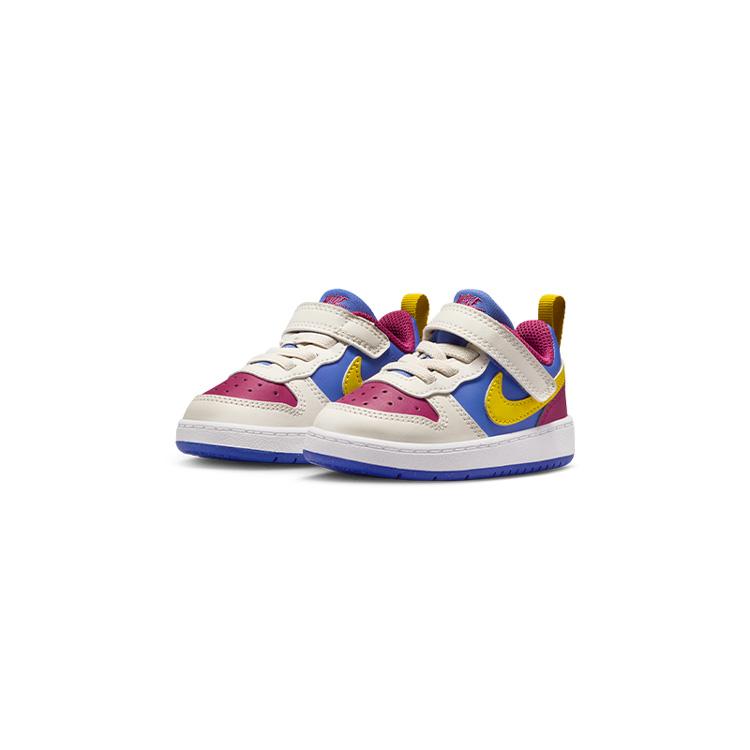 Nike Court Borough Low Recraft TD Sweet Beet Comet Blue Citron Baby Sneakers Multi-Color Soft-Pearl Bright-Citron IM2183-633
