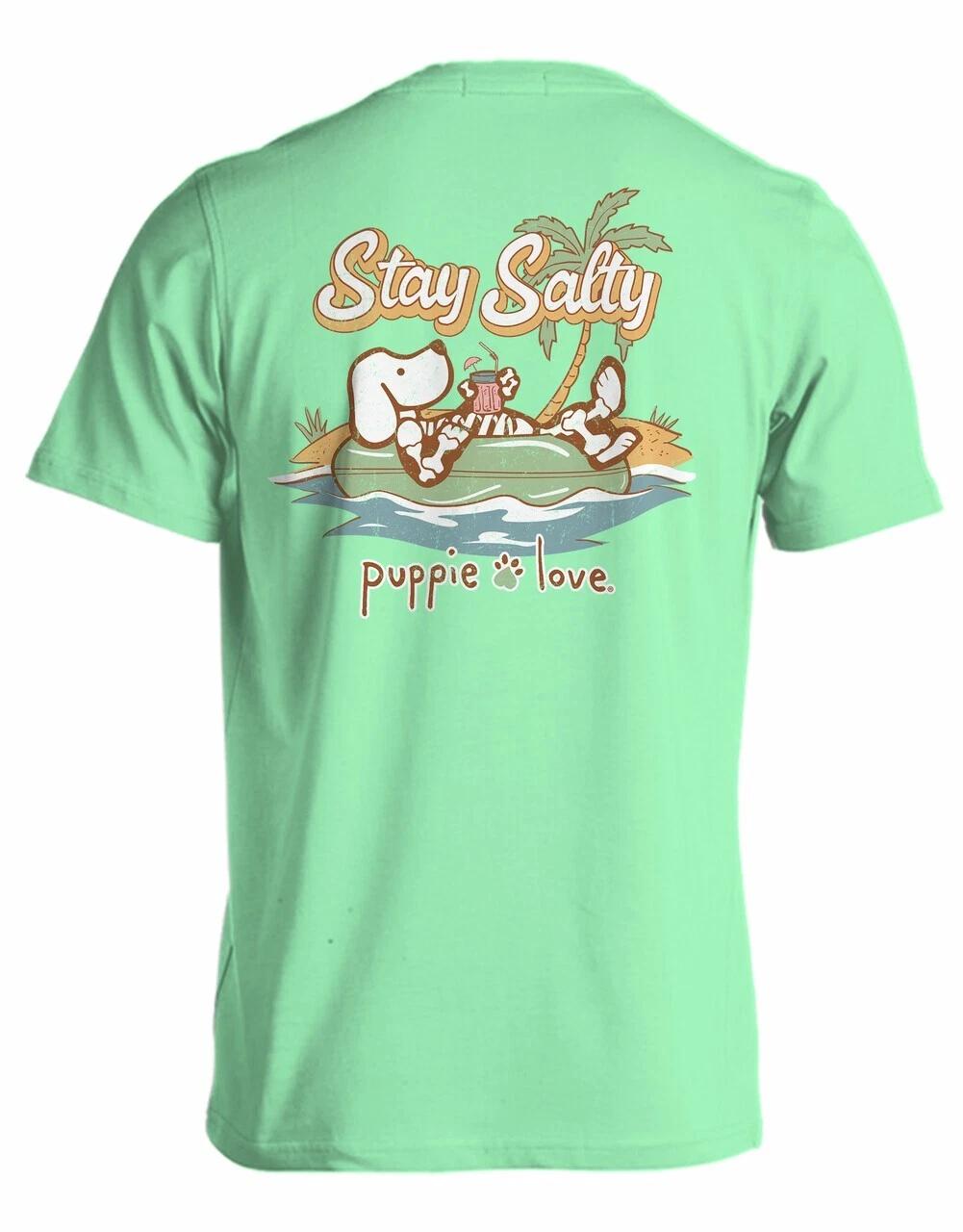 New PUPPIE LOVE Stay SALTY PUP T-Shirt S