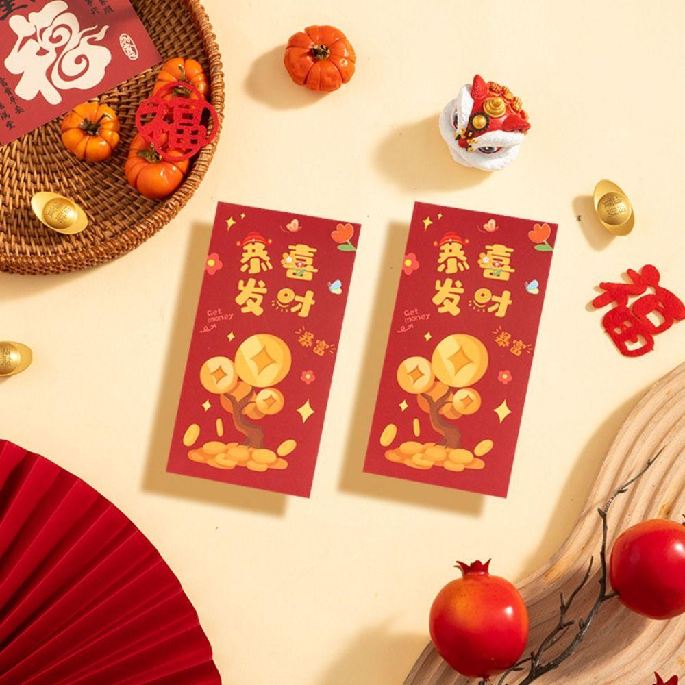 30PCS Vintage New Year Red Envelope Red Pocket Money Pocket Luck Money Envelopes  Chinese New Year