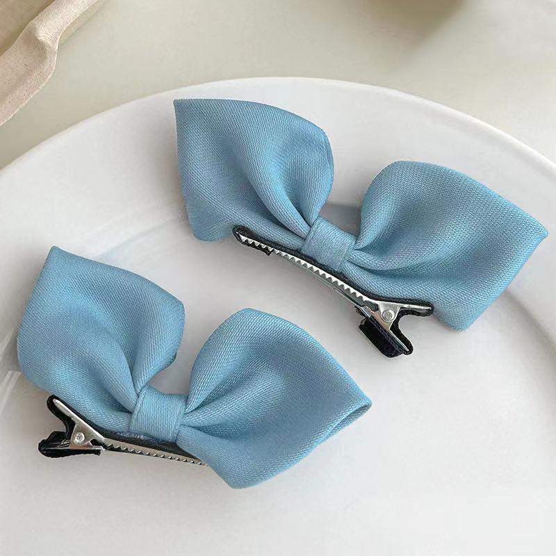 

2 шт. Новые корейские заколки-банты для волос Детские милые головные уборы Заколки для девочек Заколки-автоматы Зажимы для волос Аксессуары для волос