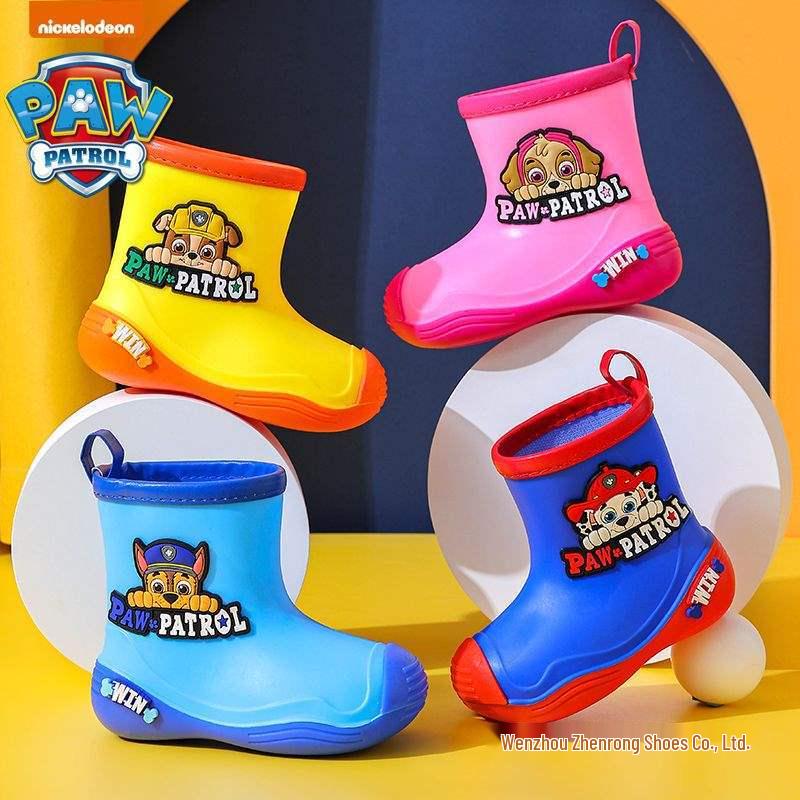 Paw Patrol Kids' Non-slip Fleece-Lined Waterproof Rain Boots for Toddlers & Infants