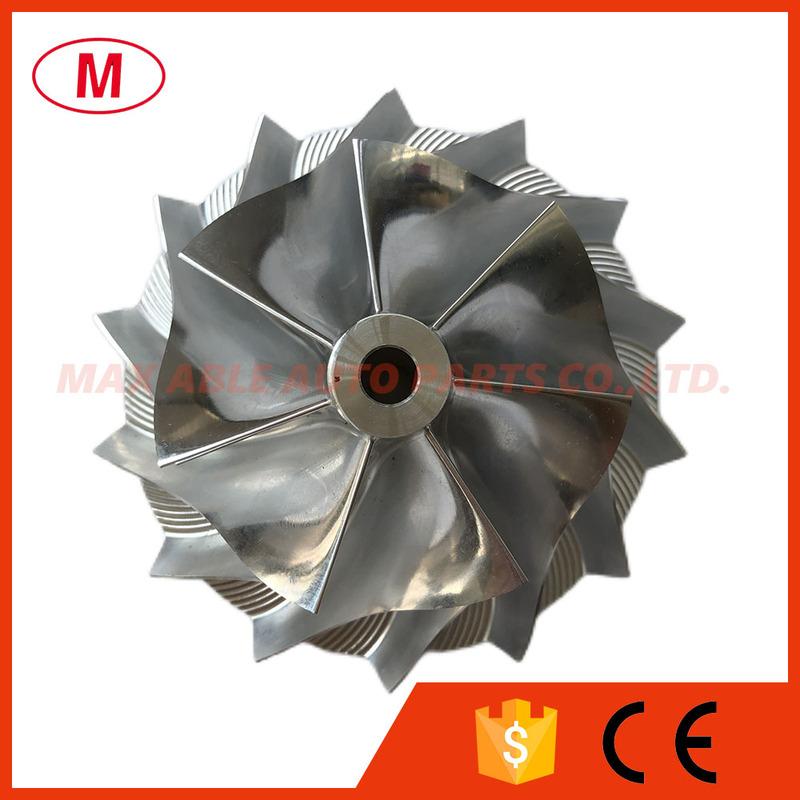 Turbo Billet Compressor Wheel/Milling/Turbocharger Compressor Impeller 57.69/78.00mm 7+7 Blades Reverse for TD05 Cartridge/CHRA