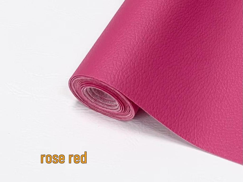 Patch de réparation en cuir PU grain litchi auto-adhésif épaissi pour canapés, lits et intérieurs de voiture