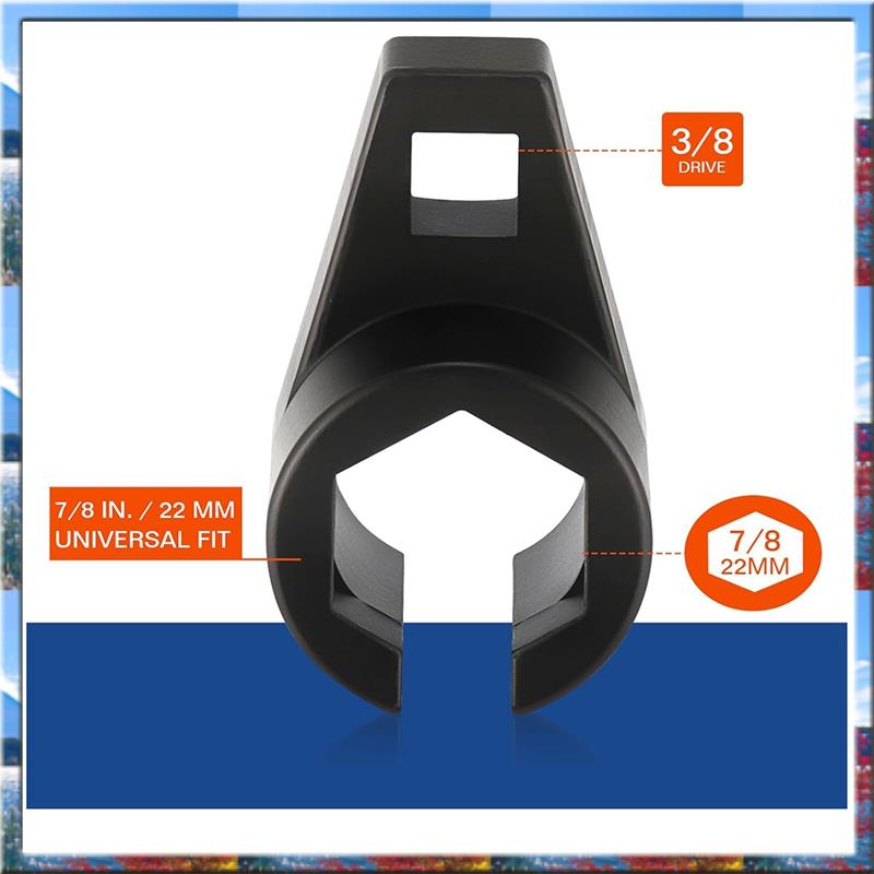 

Top Deals Professional 5-Piece O2 Sensor Socket And Thread Chaser Set For Efficient Sensor Removal чорний