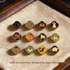 Zodiac Animal Keyring: Gold Pendant for Men & Women - Success & Wealth Talisman