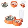 Dog Cat Bowl Food Feeder and Waterer Kit Nonslip Bottom, for Small Medium Puppy Kitten, Pet Water