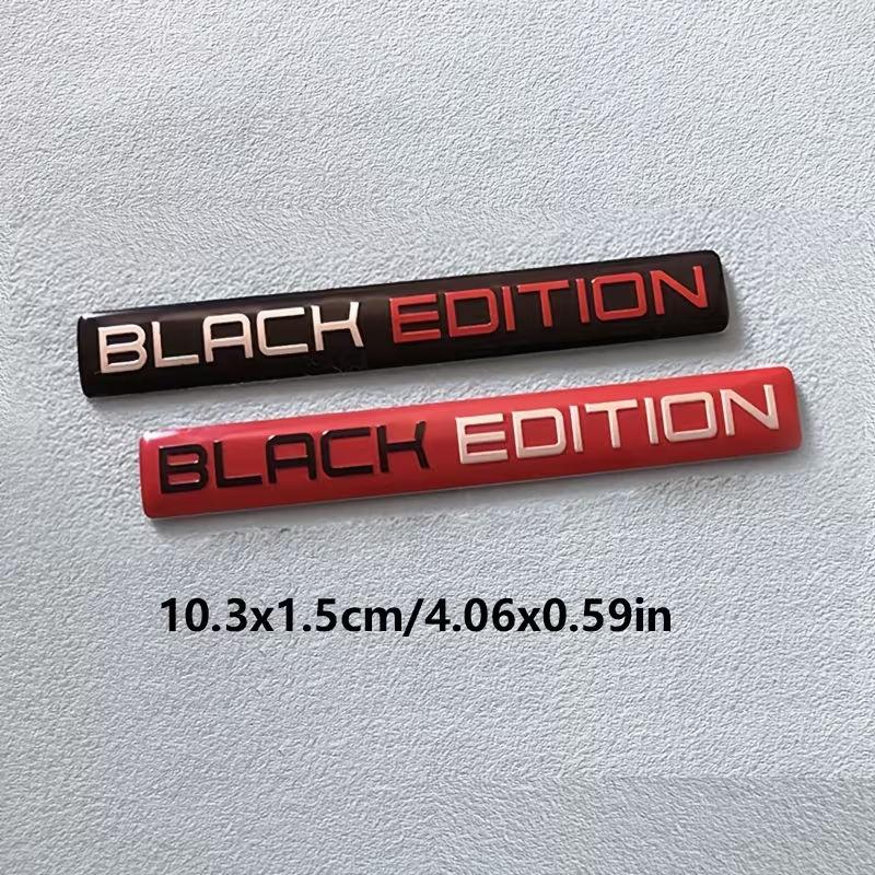 2 pezzi Black Edition 3D Emblema Carrozzeria Auto Adesivo Edizione Limitata Emblema Baule Decalcomania Accessori per Auto Moto Bici
