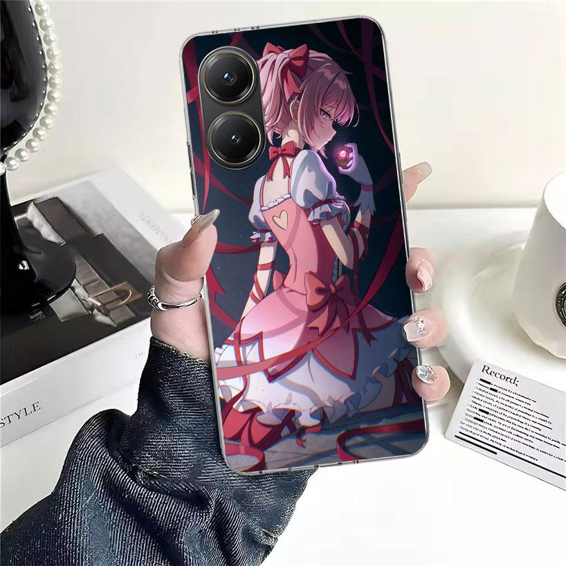 Madoka Magica Anime Soft Phone Case For Xiaomi Redmi 15C 15 13C 13 Poco X5 X6 X7 F7 Ultra M7 12C 12 10 10C 9C 9A 9T 9 Fundas Poc