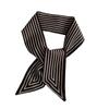 Stylish and Simple Striped Silk Scarf Temperament Versatile Long Scarf Hair Tie Bag Decoration Multi-functional Small Streamer