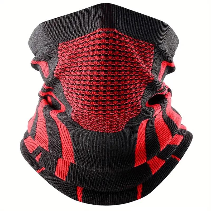 Breathable Comfortable Thermal Knitted Scarf Faces Cover Neck Warmer Bicycle Cycling Ski Tube Scarf Hiking Mask Riding Face Mask
