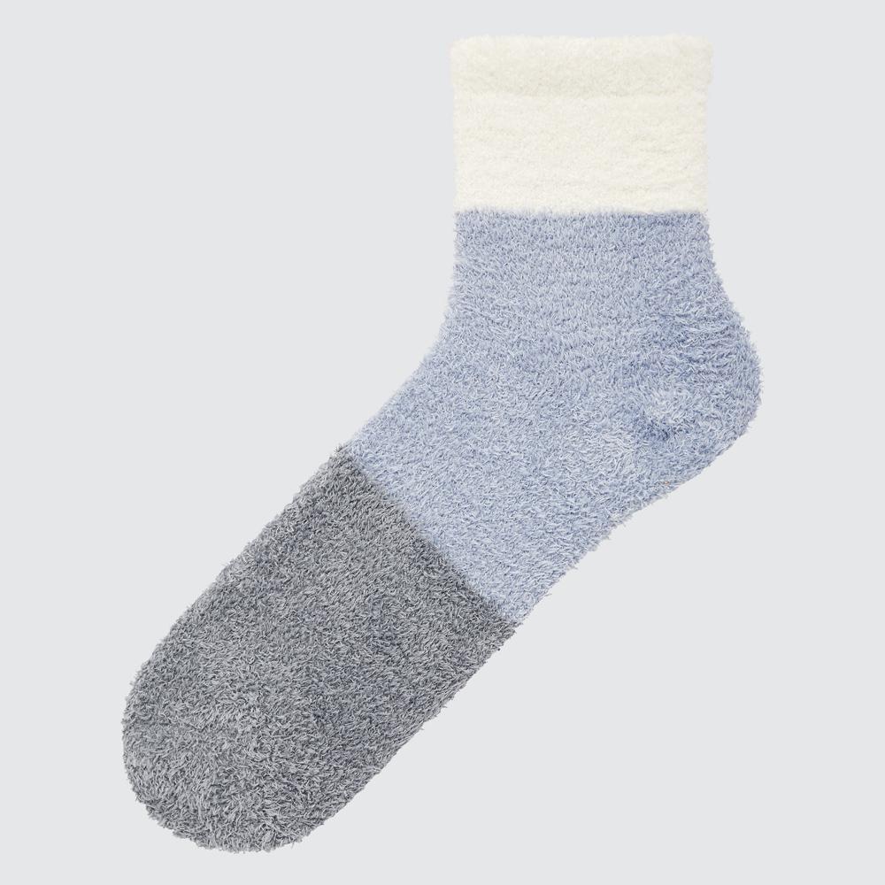 

Пушистые носки с цветными блоками UNIQLO Heattech