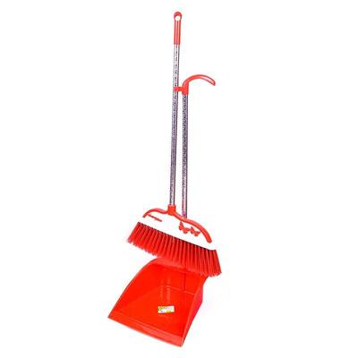 JINGRUIXIANG Soft-Bristle Broom and Dustpan Set