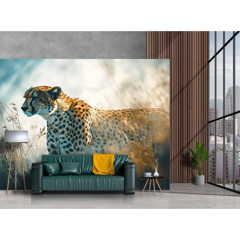 Cheetah tapestry 75x100 чёрный