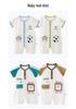 Popular Unisex Baby Summer Cotton Romper - Short Sleeve Bodysuit for Newborns