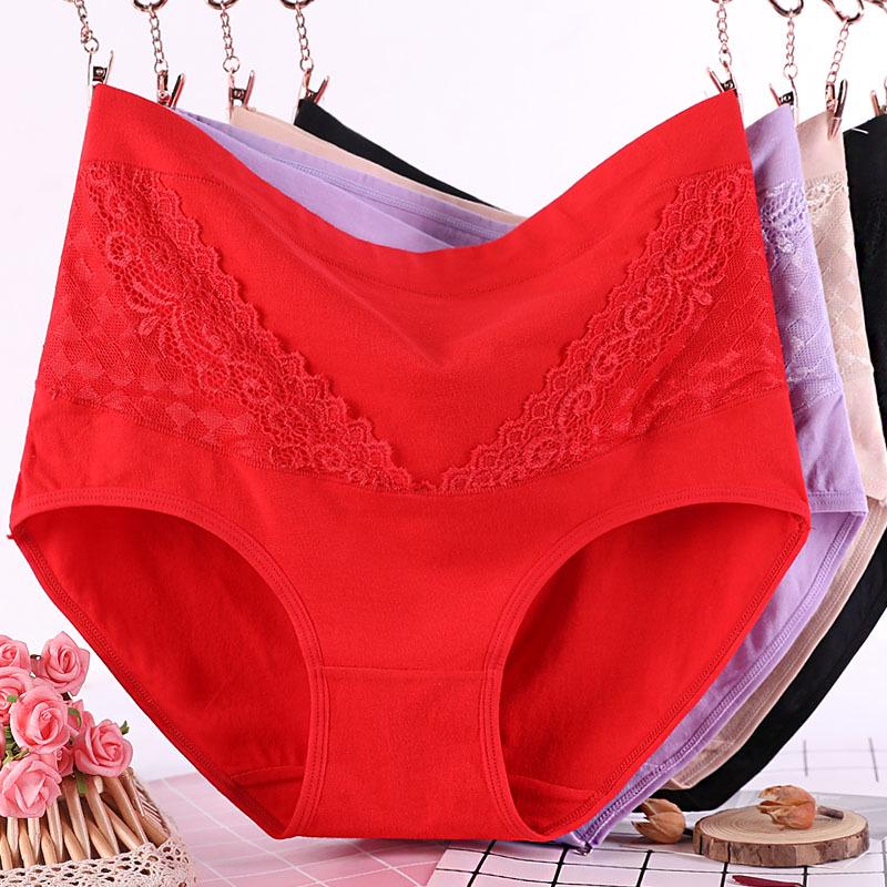 910 High Waist Cotton Panties for Middle-Aged Women - Plus Size, Extra Large Shorts
