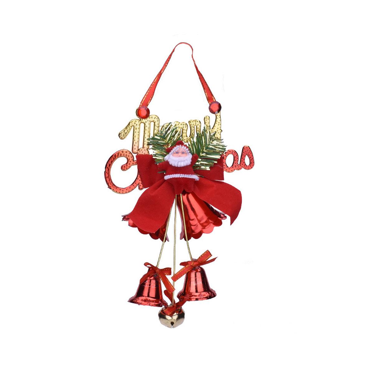 

Christmas Tree Bells Santa Hanging Decor Lovely Ornament Colorful Festival Decoration Party Supplies Xmas Tree Pendant червоний