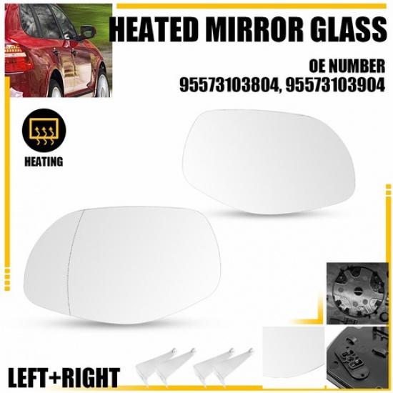 Mirror Glass for Porsche Cayenne 2008-2010 For Right Left Side W/o Auto-dimming