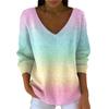 Maglione da donna casual quotidiano a maniche lunghe con scollo a V in finta lana, maglione a trecce con paillettes