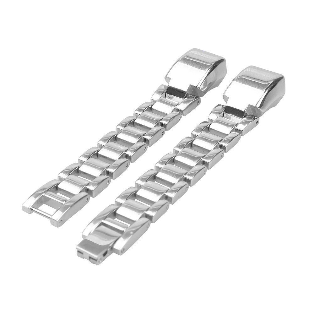 Elegant Stainless Steel Watch Band Wrist Strap For Fitbit Alta Hr With Quick Release Clasp