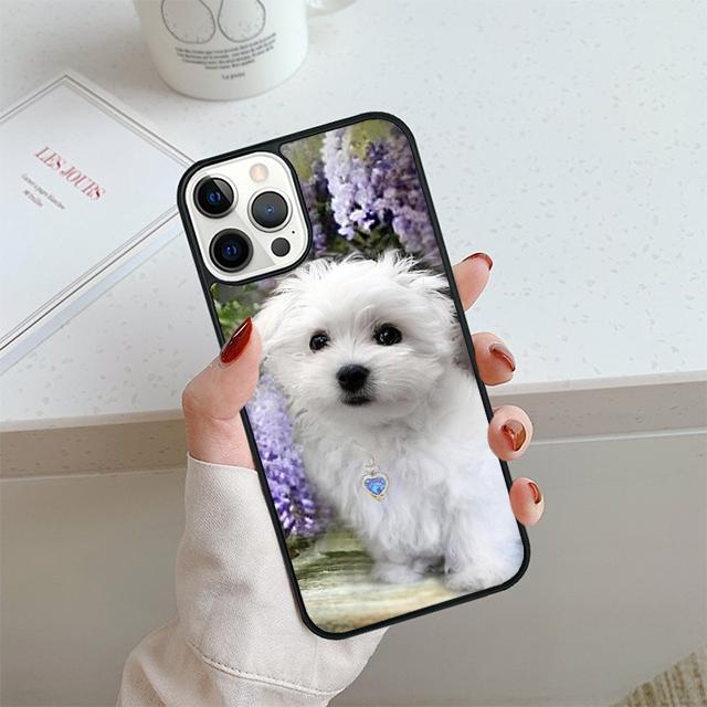 Maltese Dog Puppy Phone Case For iPhone 17 Air 14 15 16 13 12 Cover For Apple 14 15 16 Pro Max Plus Coque