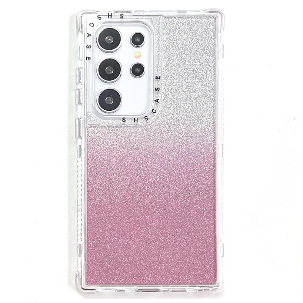 

For Samsung Galaxy S24 Ultra Case Glitter Design PC+TPU Shockproof Phone Cover A