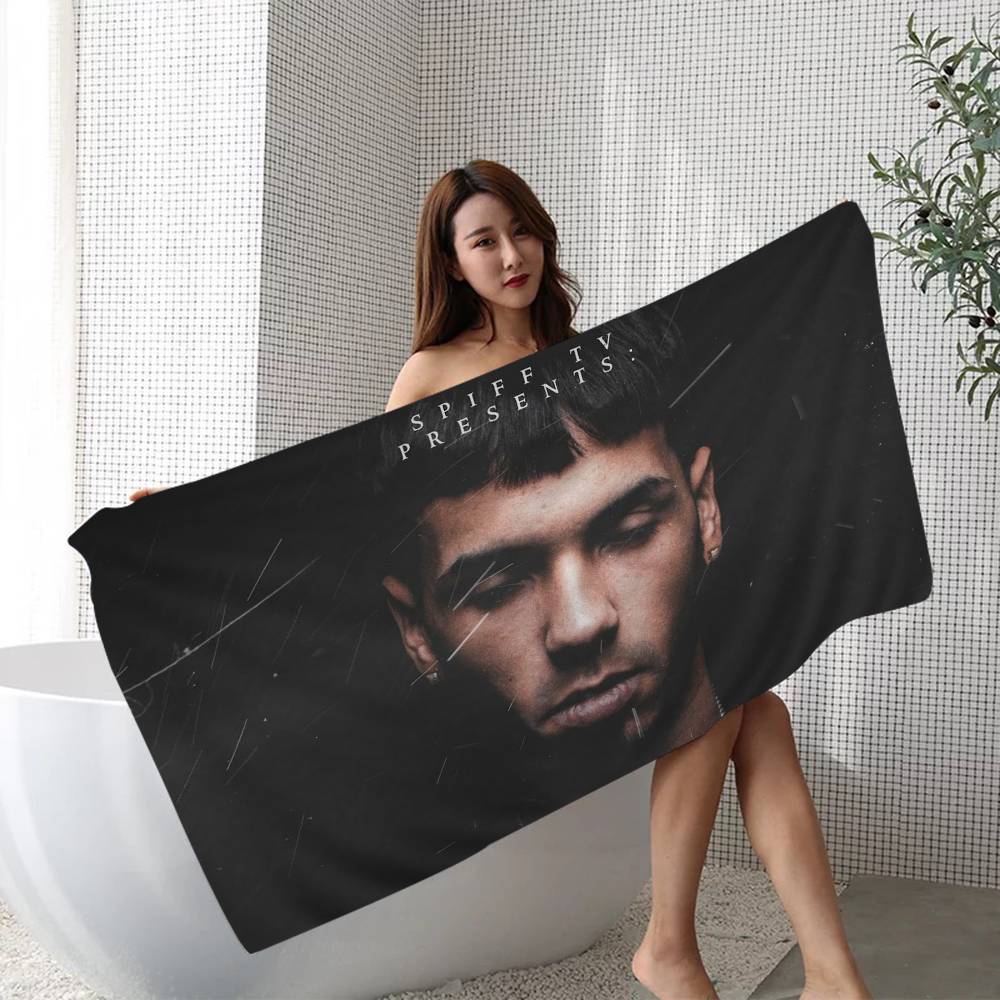 Rapper A-Anuel AA Microfiber Printed Beach Towel Mountain Climbing Yoga Beach Swimming Running Absorbent Soft Towel