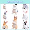 Adorable Plush Brown And White Bunny Toy For Cuddling And Snuggling, 24cm
