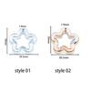10Pcs/Lot 30*30.5mm Acrylic Transparent Five Pointed Star Pendant for DIY Jewelry Making Bracelet Necklace Charms Accessories