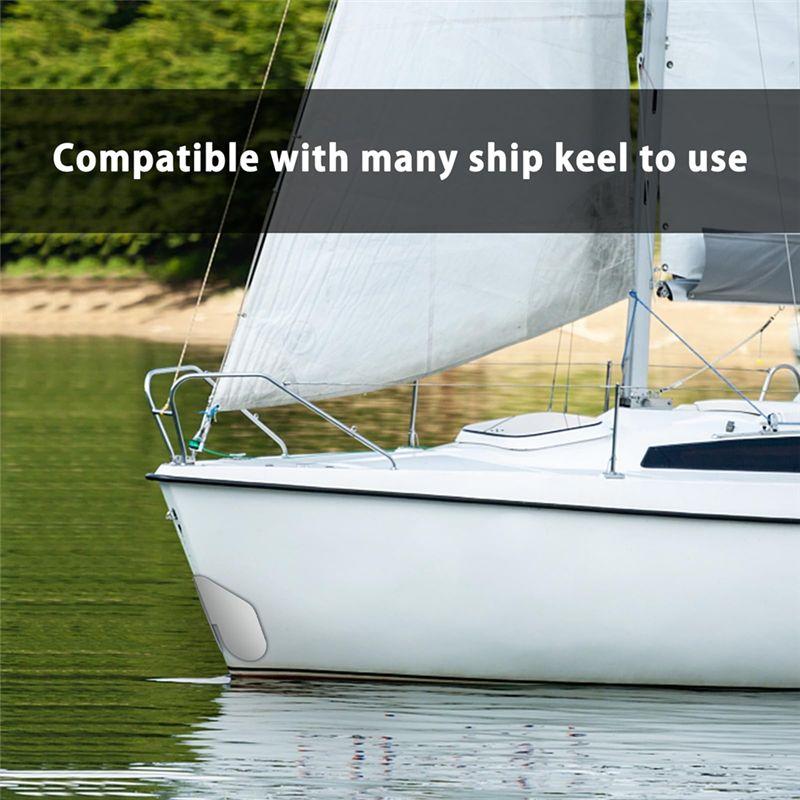 Aug. 2 Pcs Stainless Steel Bowguard For Boats Boatbow Protector With Adhesive Boat Keel Guard For Protecting Boat Ship