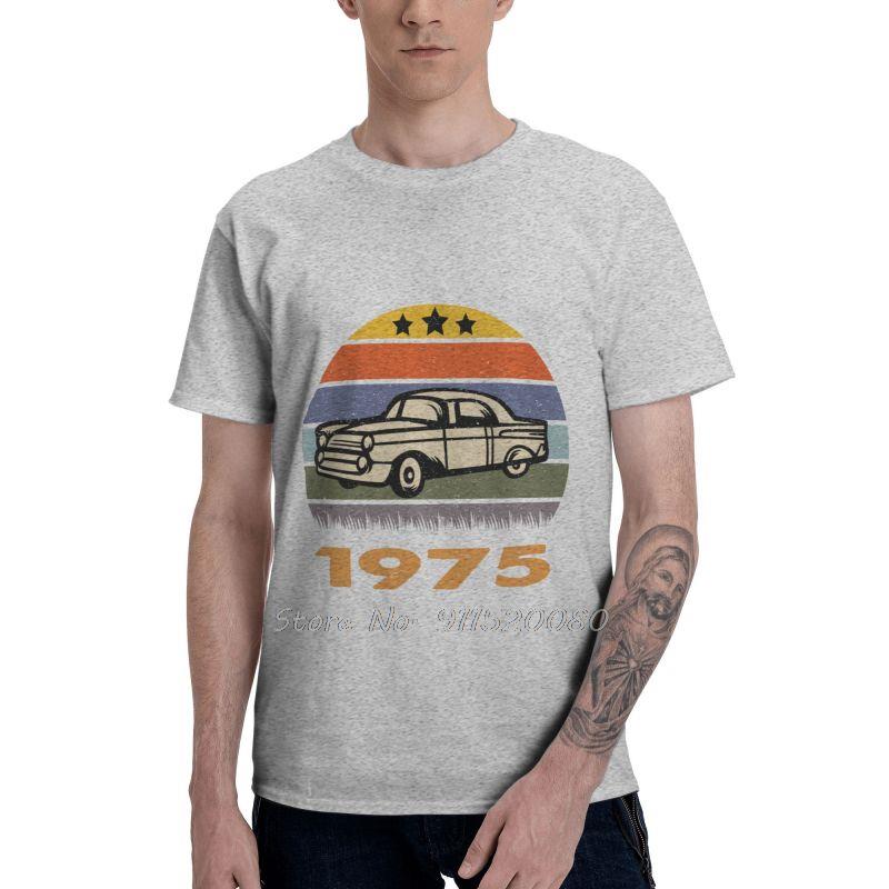 Men's Classic Since 1975 T-Shirt Fashion Birthday Gift Tshirt Short Sleeve Hip Hop T Shirt Homme Cotton Tee Tops Gift