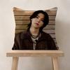 Korean idol singer Pillow Covers Cartoon Sofa Decorative Home Doublesided Printing Short Plush Cute Cushion Cover