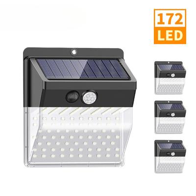 172 LEDs Street Lights Waterproof Solar Power PIR Motion Sensor Wall Light Outdoor Lighting Ground Garden Lamp Path Home Yard