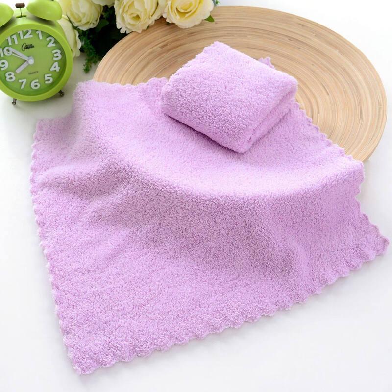 LIEI Coral Fleece Square Towels