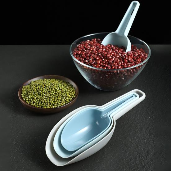 3Pcs Measuring Scoop Kitchen Food Coffee Bean Flour Cereal Popcorn Spoon Shovel Sale Goods