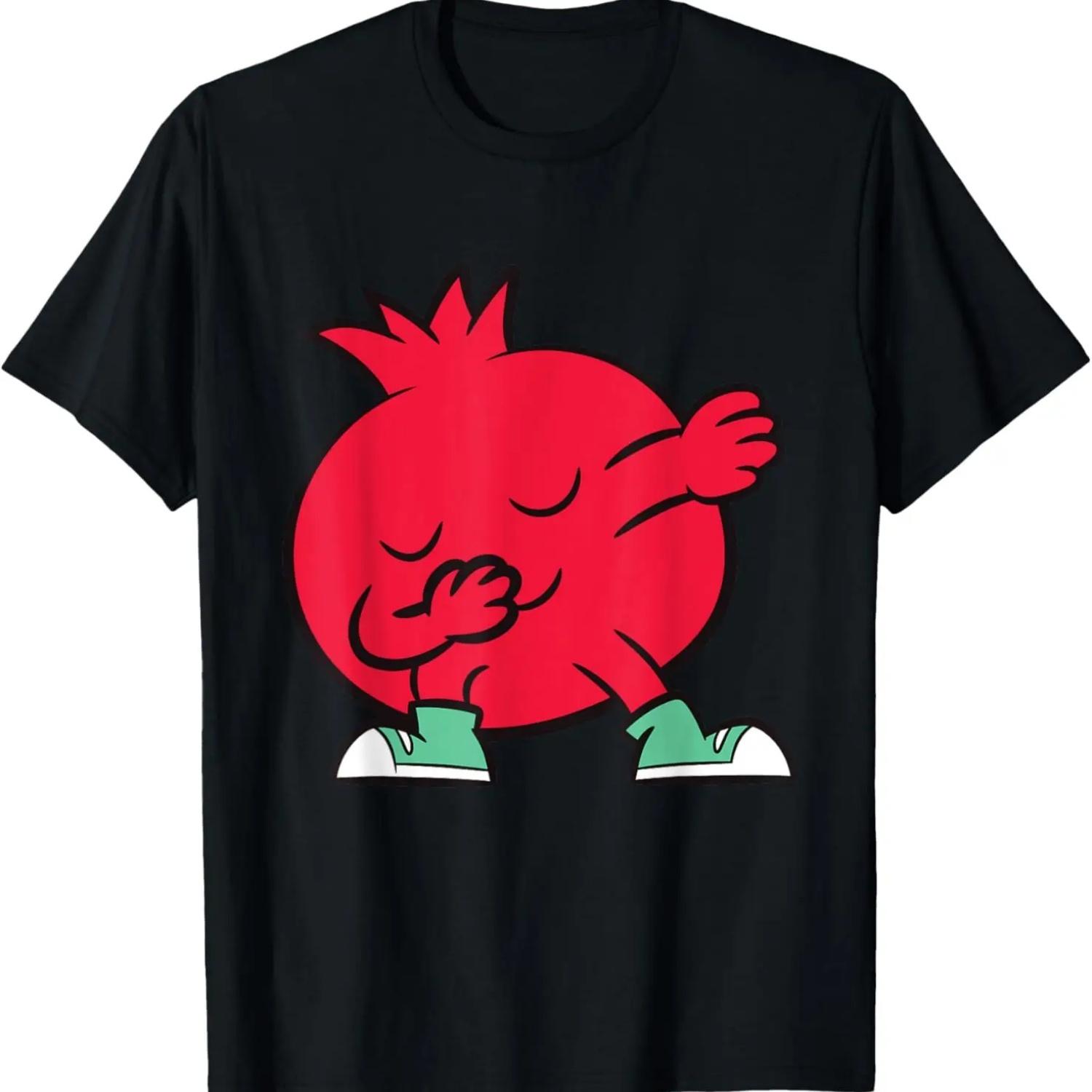 Приятная футболка с гранатовыми туфлями S чёрный